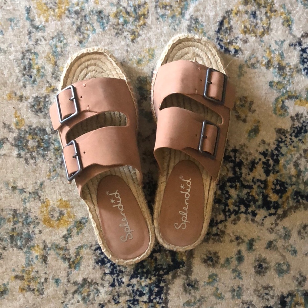 Splendid espadrille slides